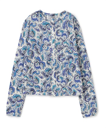 ペイズリー柄カーディガン(オフホワイト-9号)