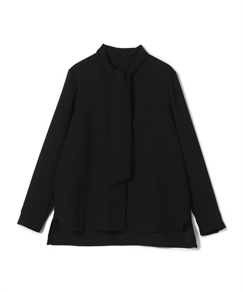 ボウタイ付きブラウス(ブラック-9号)