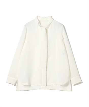 ボウタイ付きブラウス(オフホワイト-9号)