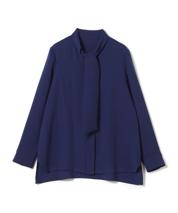 ボウタイ付きブラウス(ネイビー-9号)