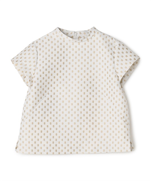 49AV JUNKO SHIMADA ドット風ジャカードプルオーバー