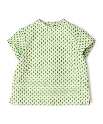 ドット風ジャカードプルオーバー(グリーン-9号)