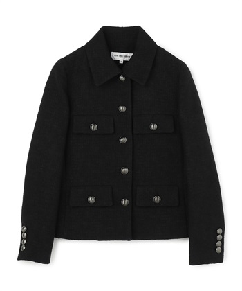 コンパクトツイードジャケット(ブラック-9号)