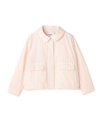 ギンガムチェック柄ブルゾン(ピンク-9号)