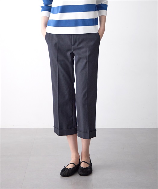 リネン混クロップドパンツ 49AV JUNKO SHIMADA｜クロスプラス公式通販