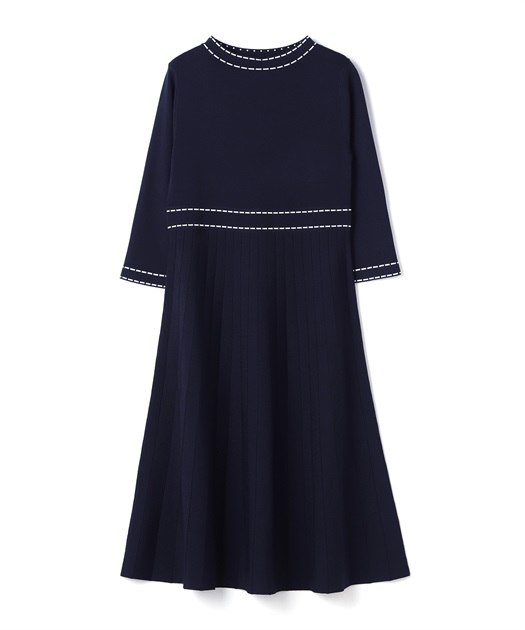 49AV JUNKO SHIMADA 配色ニットワンピース