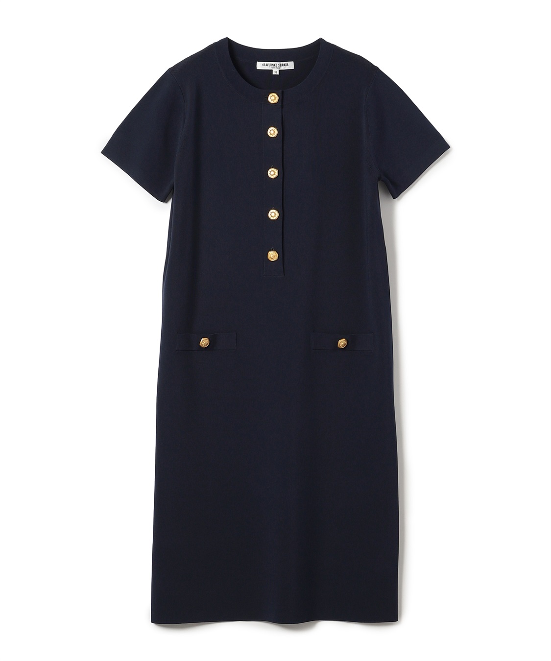 49AV JUNKO SHIMADA 【TIME SALE】メタリックカラーボタン付きニットワンピース_variation_3