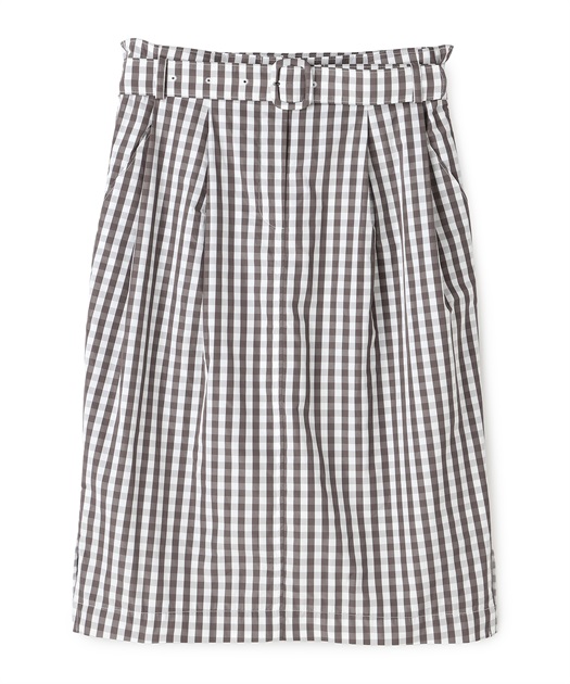 49AV JUNKO SHIMADA ギンガムチェック柄スカート