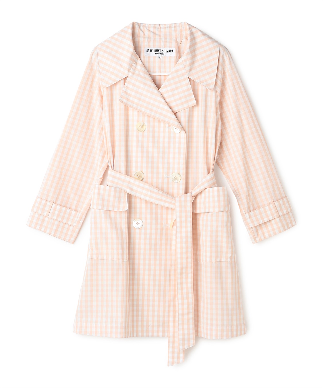 49AV JUNKO SHIMADA ギンガムチェック柄コート_variation_2