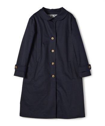ライナーつき丸襟コート(ネイビー-9号)
