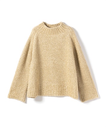 モールヤーンハイネックニット(オフベージュ-9号)