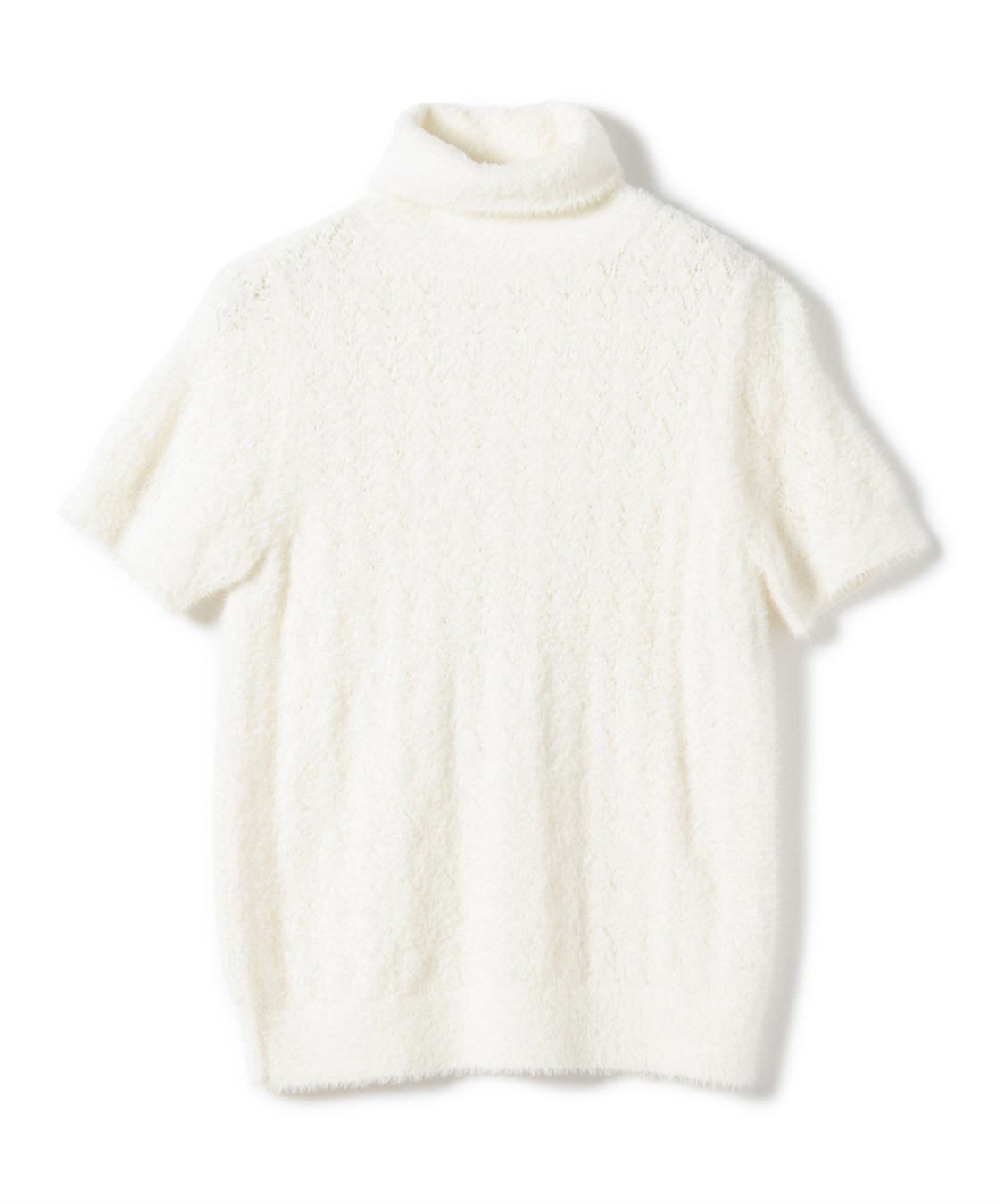 49AV JUNKO SHIMADA 透かし編みタートルネック半袖ニット_variation_2