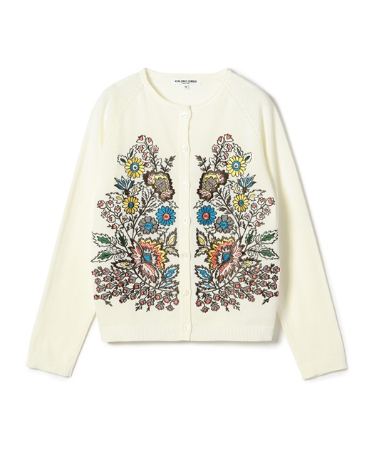 49AV JUNKO SHIMADA フラワー刺繍入りカーディガン
