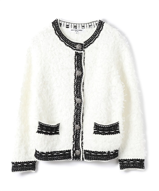 49AV JUNKO SHIMADA チュールリボンカーディガン