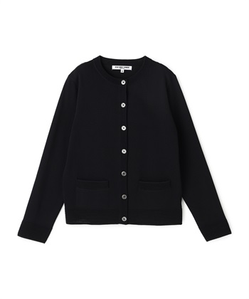 【WEB限定】クルーネックカーディガン(ブラック-9号)