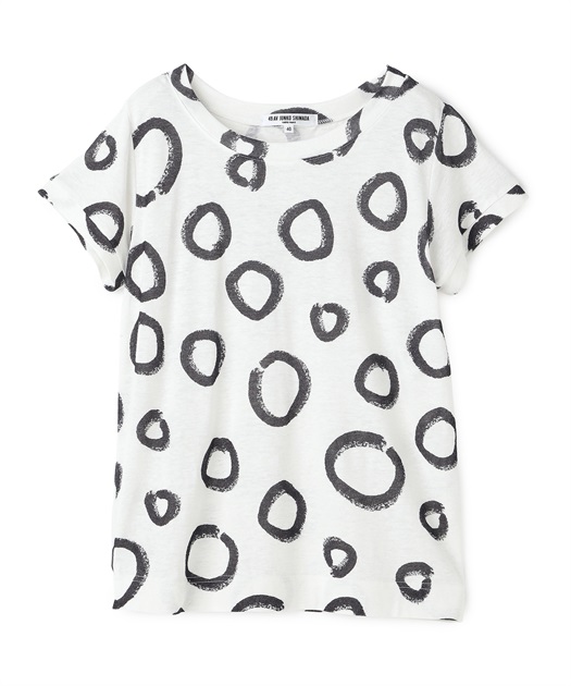 49AV JUNKO SHIMADA サークル柄半袖Tシャツ