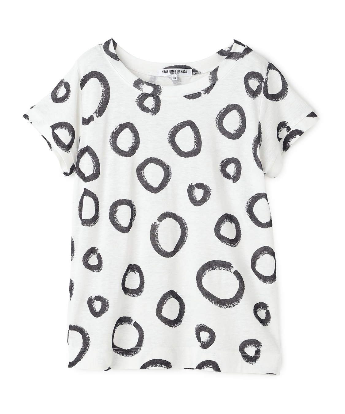 GOLDEN WEEK SALE】サークル柄半袖Tシャツ 49AV JUNKO SHIMADA｜クロス