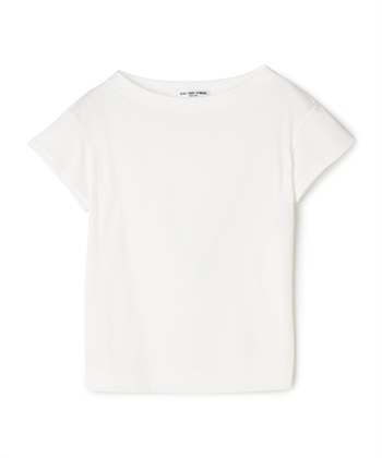 ボートネックショートスリーブTシャツ(オフホワイト-9号)