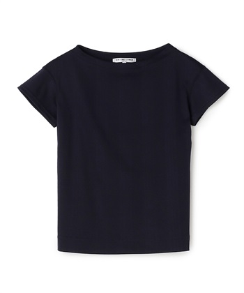 ボートネックショートスリーブTシャツ(ネイビー-9号)
