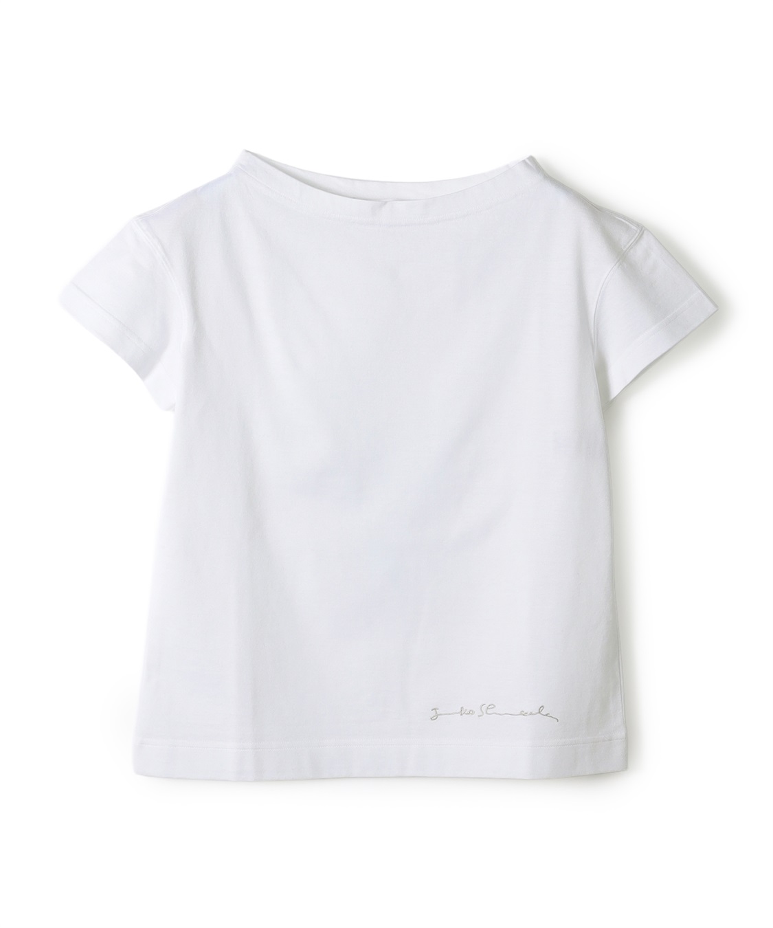 49AV JUNKO SHIMADA コットン天竺ボートネックTシャツ_variation_1