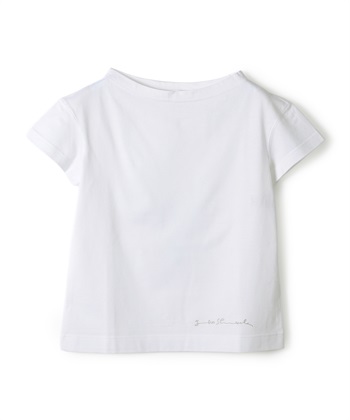 コットン天竺ボートネックTシャツ(ホワイト-9号)