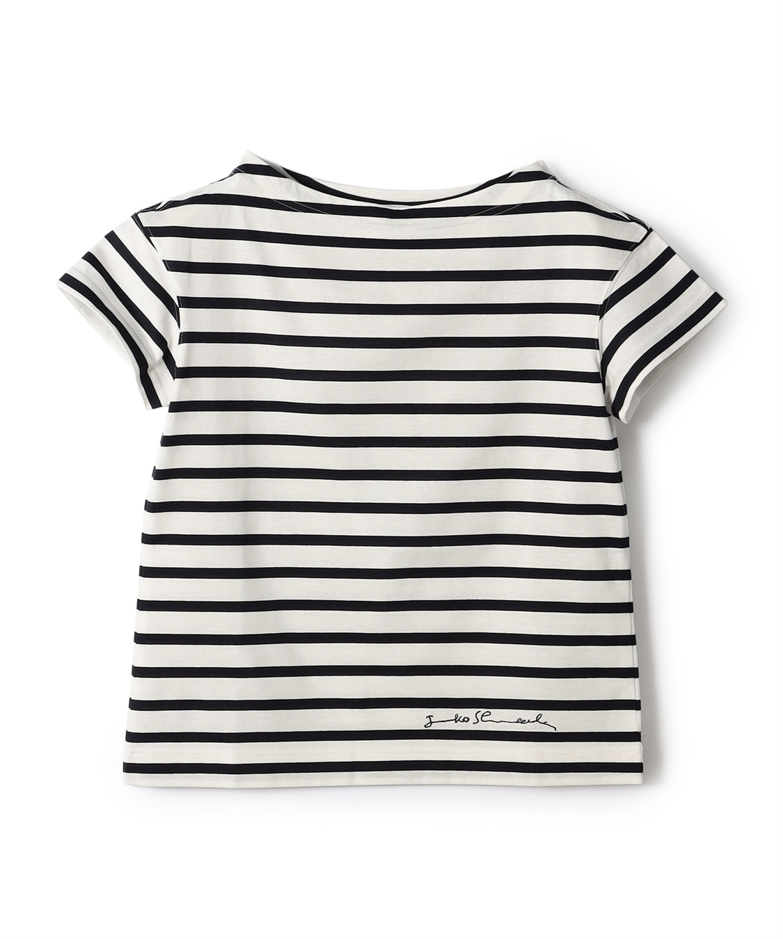 49AV JUNKO SHIMADA コットン天竺ボートネックTシャツ_variation_2