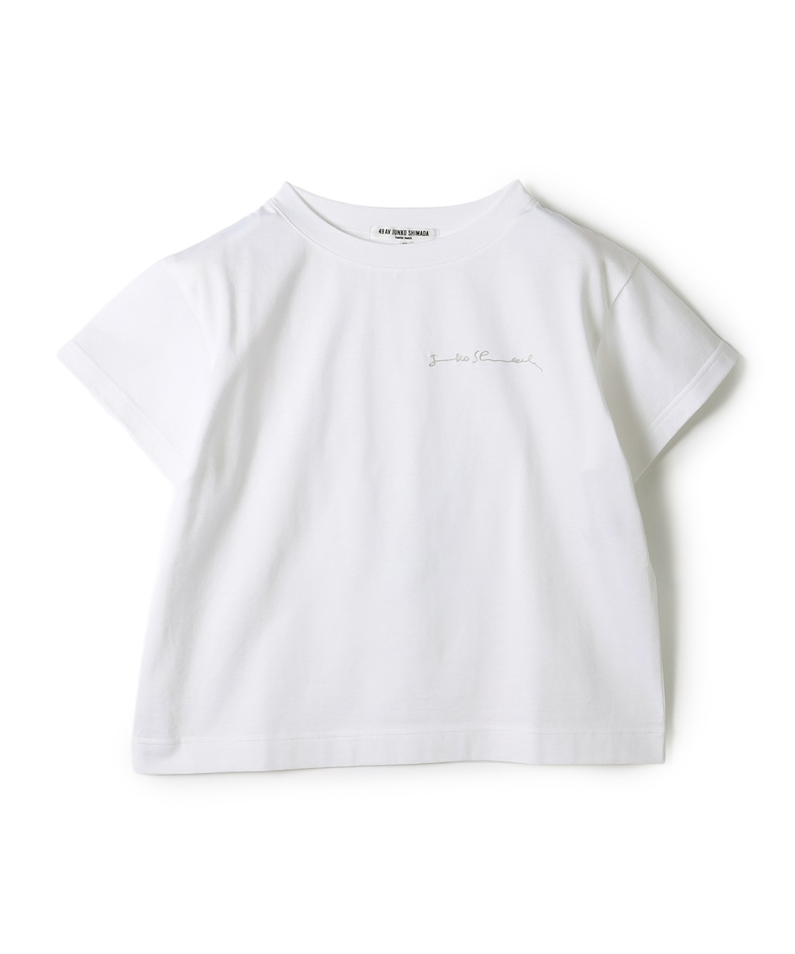 フロントステッチコットンTシャツ 49AV JUNKO SHIMADA｜クロスプラス