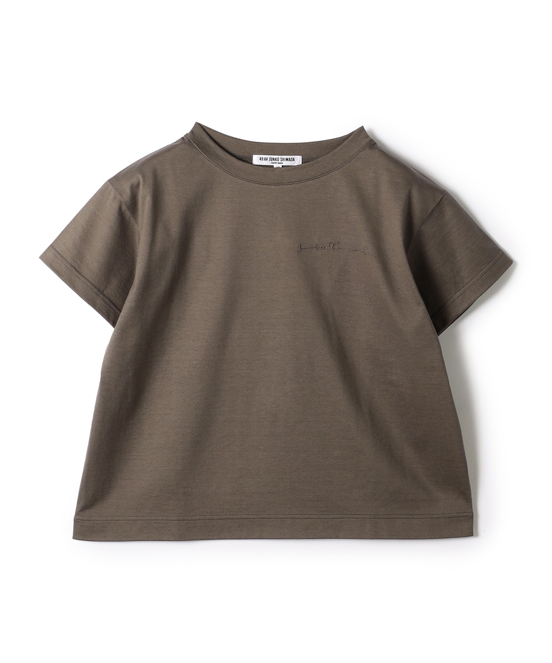 美品 フロントステッチコットンTシャツ 49AV JUNKO SHIMADA｜クロスプラス