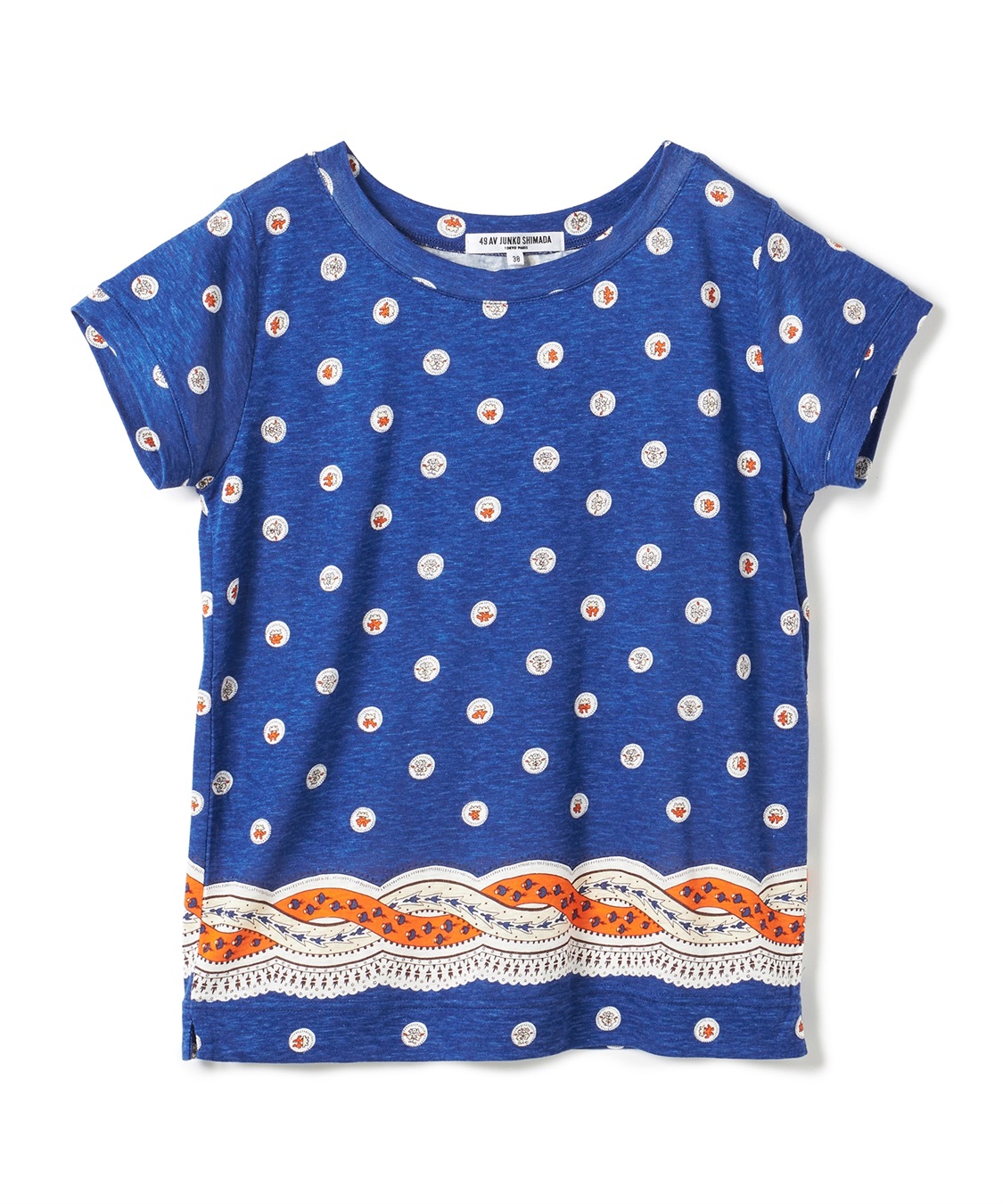 ブルームドット柄半袖Tシャツ 49AV JUNKO SHIMADA｜クロスプラス公式