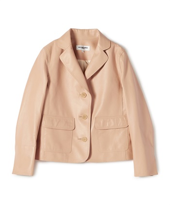 レザーテーラードジャケット(アイボリー-9号)