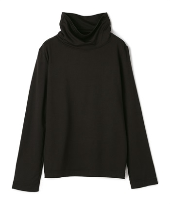 吸湿発熱タートルネックカットソー(ブラック-7号)