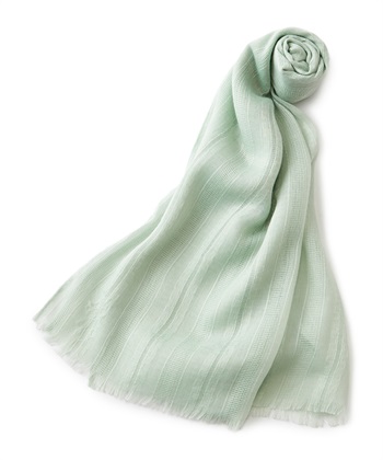 【BLACK FRIDAY】リブ編みMIXストール(ライトグリーン-フリー)