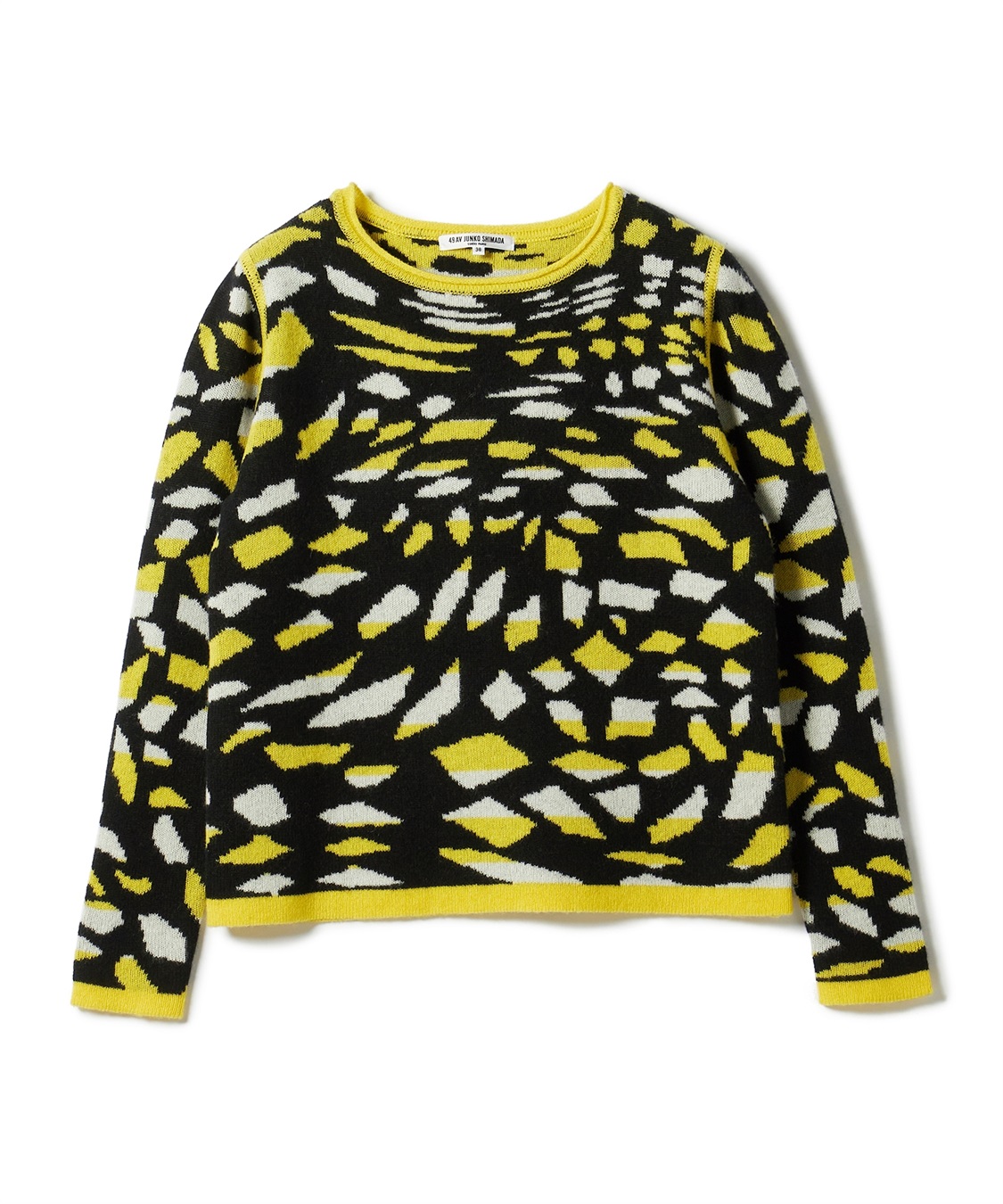 TIME SALE】【WEB限定】カシミヤジャカードニットプルオーバー 49AV