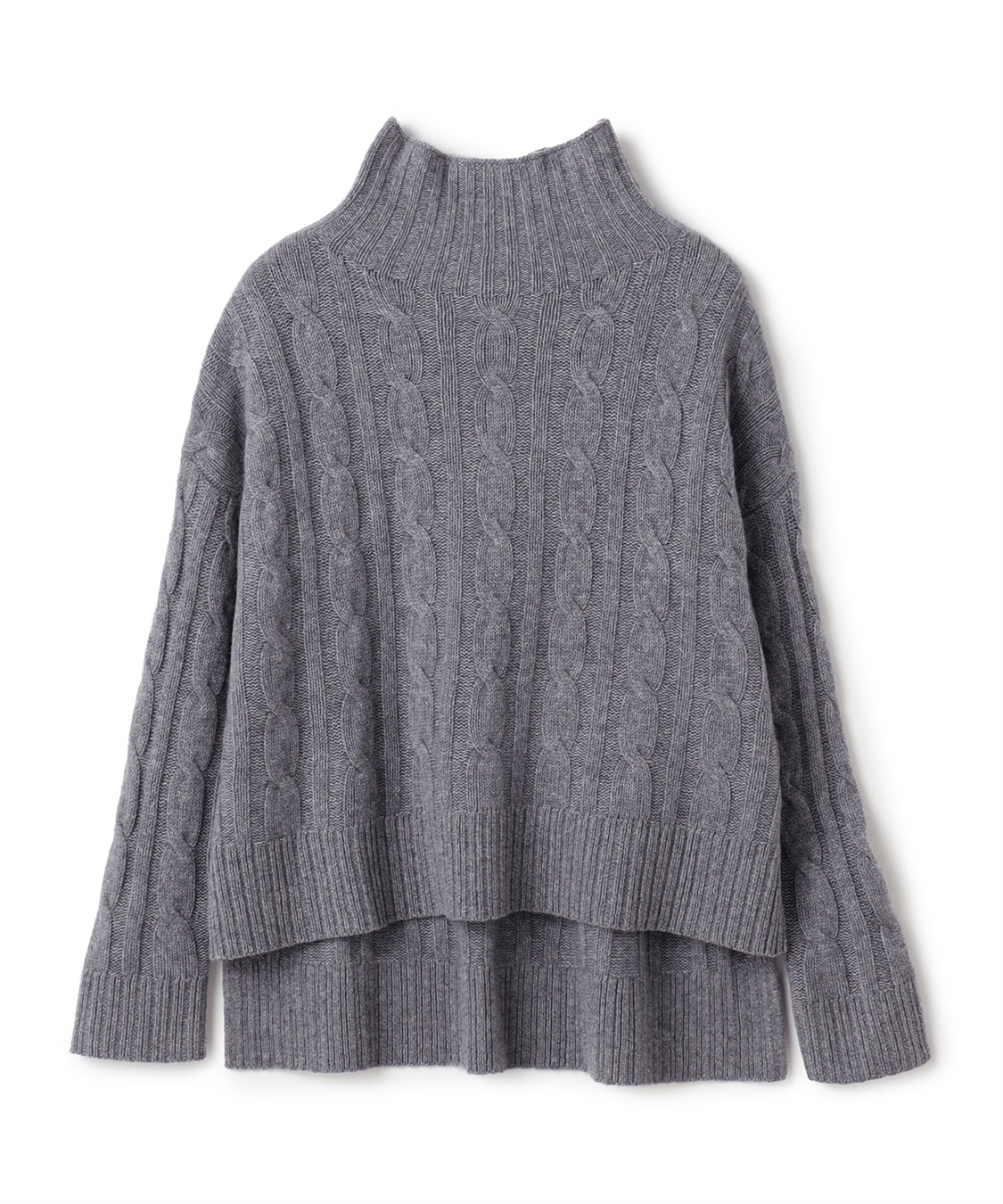 49AV JUNKO SHIMADA 【WEB限定】カシミヤケーブル編みハイネックニット_variation_1