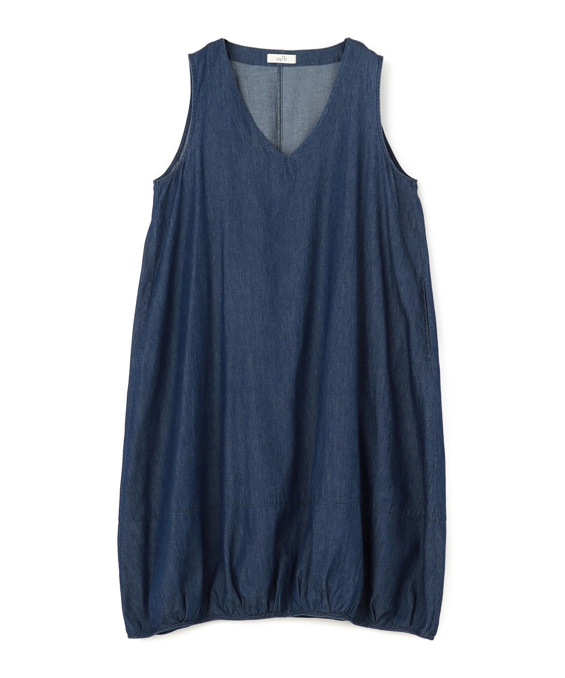 anyfee 【anyfee/プラスサイズ】Vネックデニムバルーンワンピース_variation_1