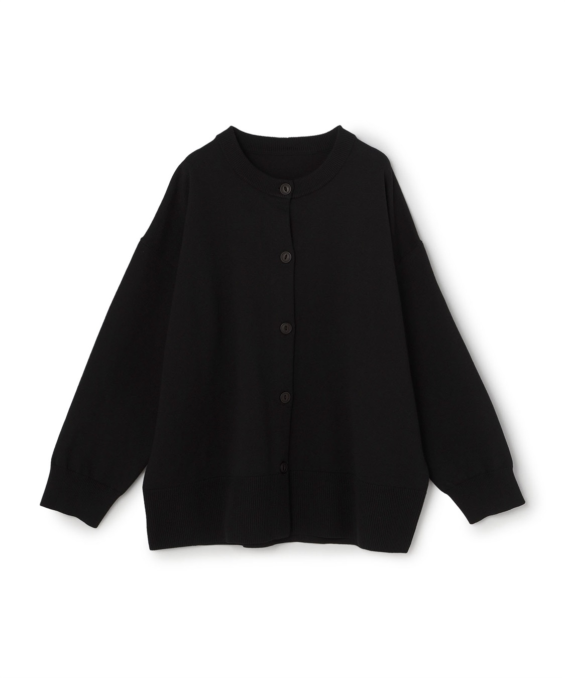anyfee 【anyfee/プラスサイズ】スウェットライクニットカーディガン_variation_2