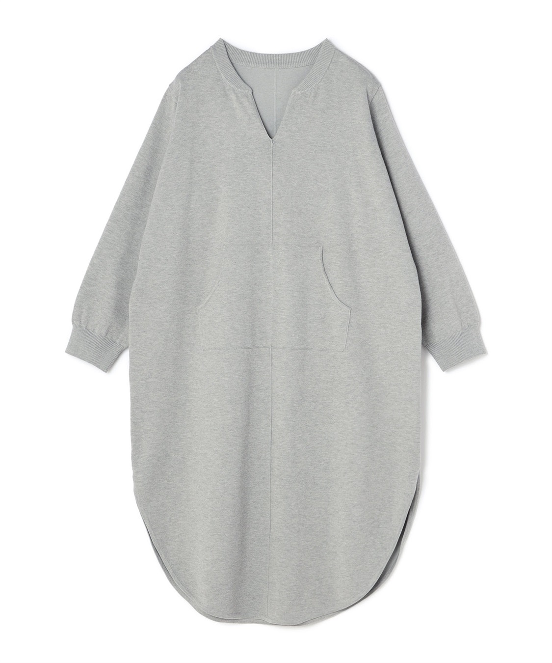 anyfee 【anyfee/プラスサイズ】キーネックスウェットライクワンピース_variation_2