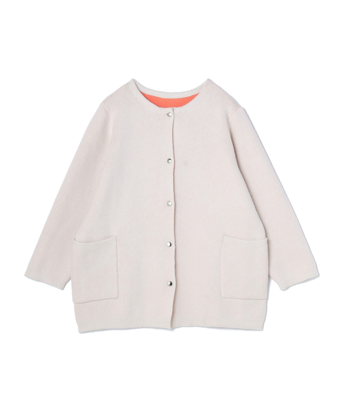 Life Style by cross marche 【anyfee/プラスサイズ】バイカラーニットジャケット_variation_1