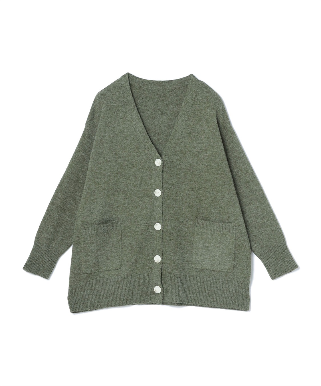 anyfee 【anyfee/プラスサイズ】Vネックニットカーディガン_variation_4