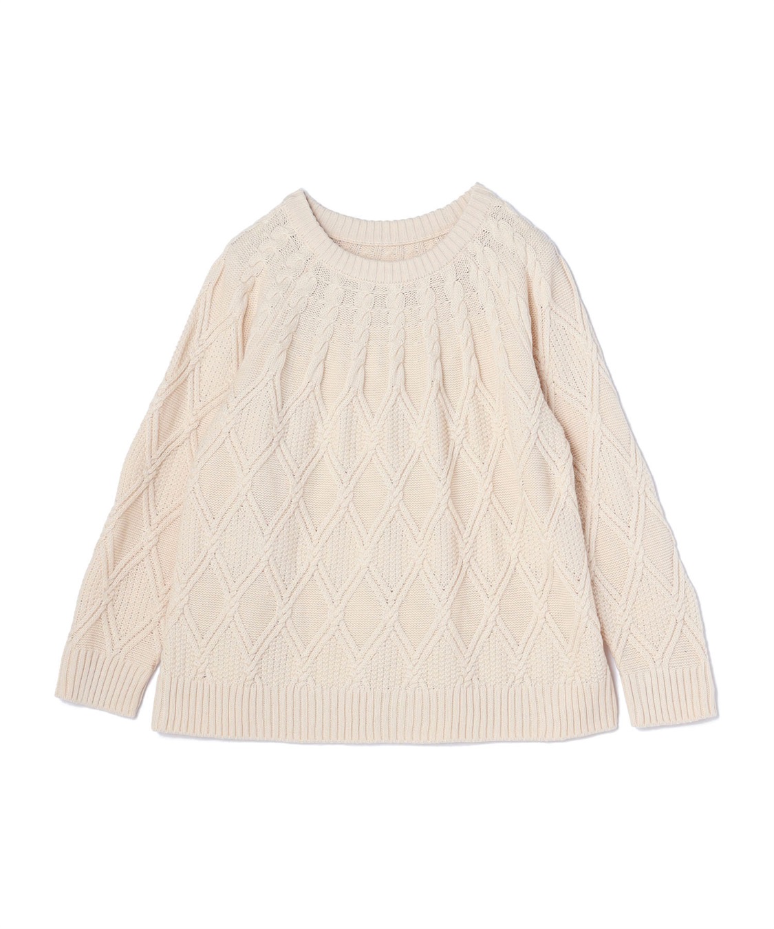 anyfee 【anyfee/プラスサイズ】ケーブル編みニットプルオーバー_variation_1