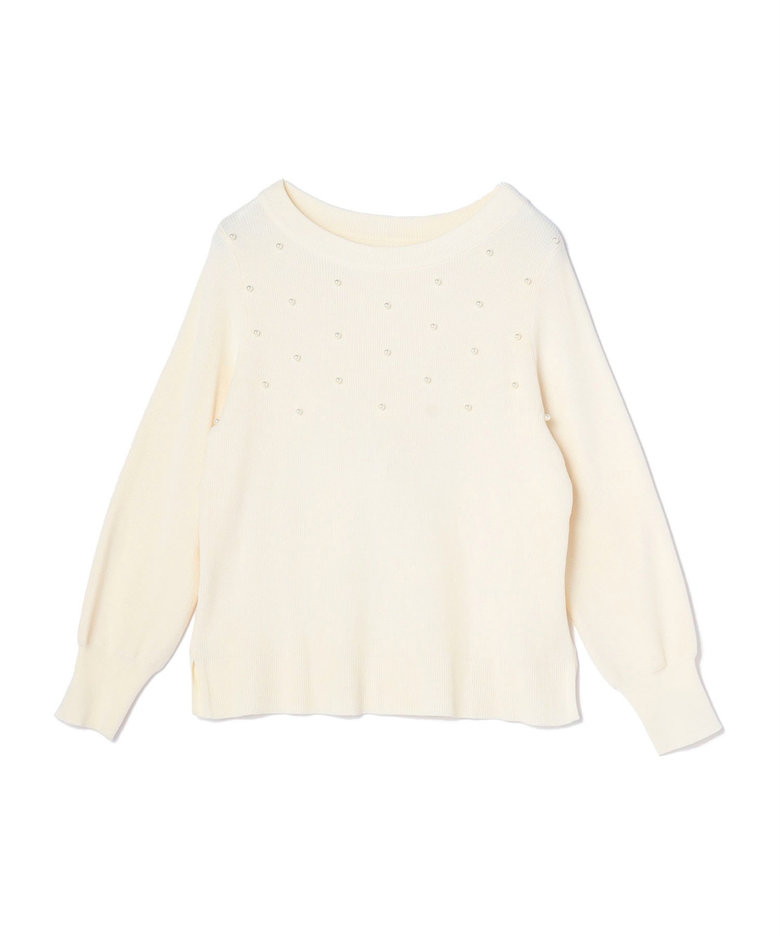 anyfee 【anyfee/プラスサイズ】ランダムパールニットプルオーバー_variation_1