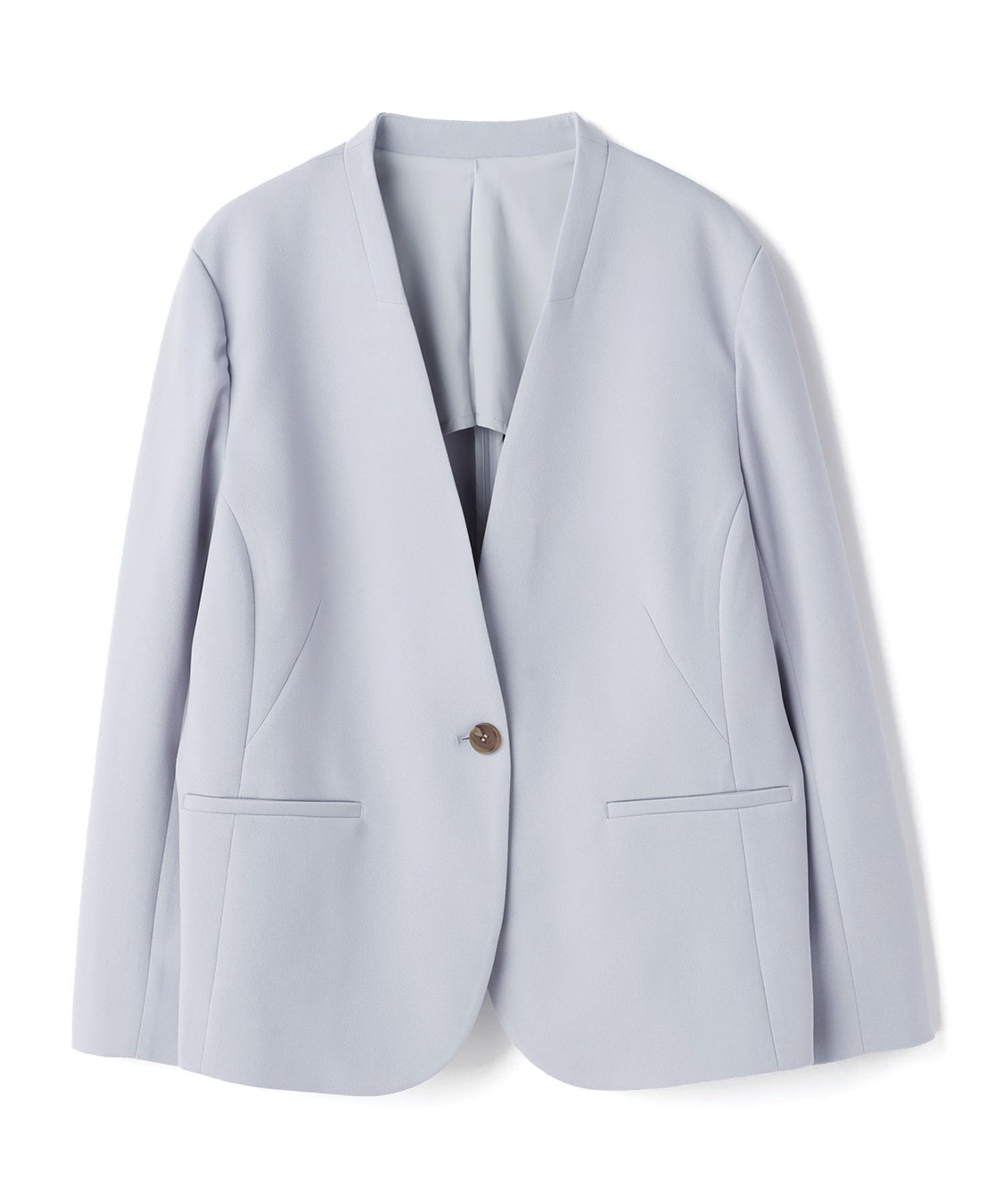 anyfee 【anyfee/プラスサイズ】ノーカラージャケット《ウォッシャブル/洗濯OK》セレモニー/オケージョン/新生活/上下別売り_variation_1