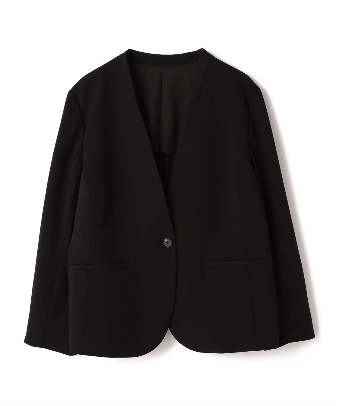 anyfee 【anyfee/プラスサイズ】ノーカラージャケット《ウォッシャブル/洗濯OK》セレモニー/オケージョン/新生活/上下別売り_variation_2