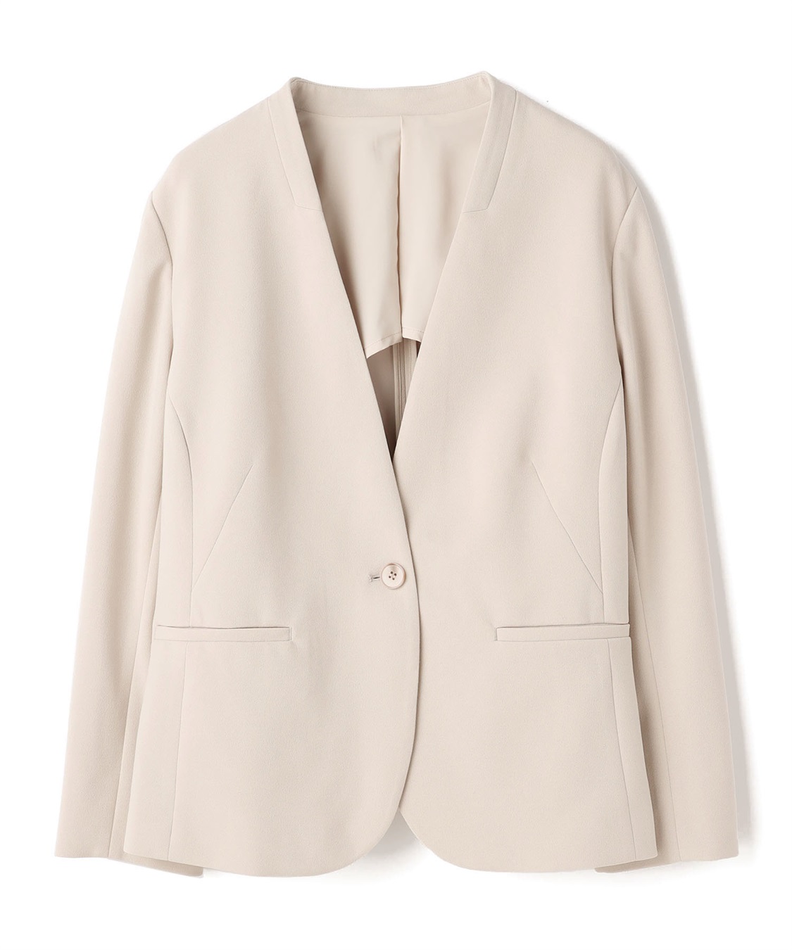 anyfee 【anyfee/プラスサイズ】ノーカラージャケット《ウォッシャブル/洗濯OK》セレモニー/オケージョン/新生活/上下別売り_variation_3