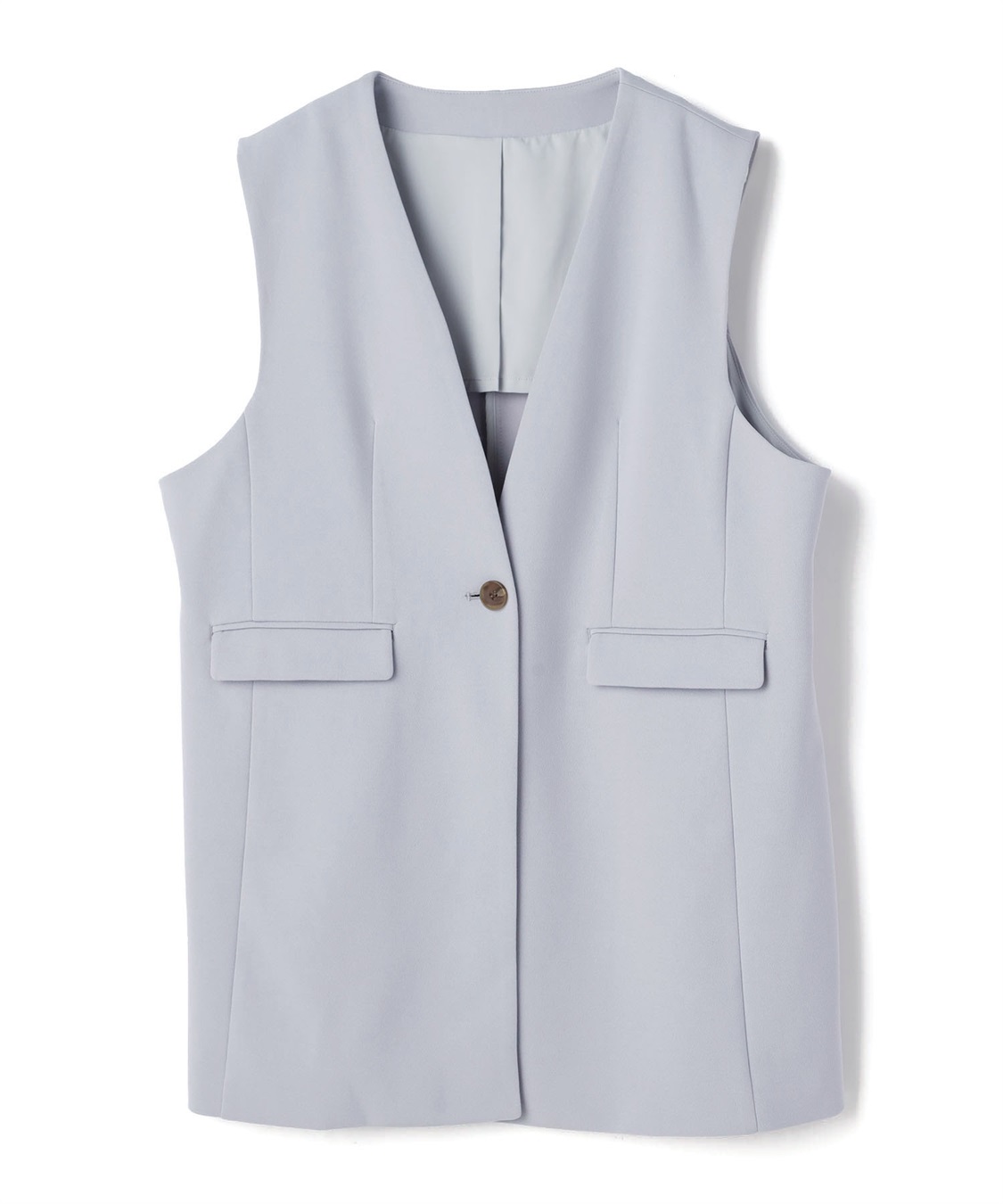 anyfee 【anyfee/プラスサイズ】パネルラインベスト/ジレ《ウォッシャブル/洗濯OK》セレモニー/オケージョン/新生活/上下別売り_variation_1