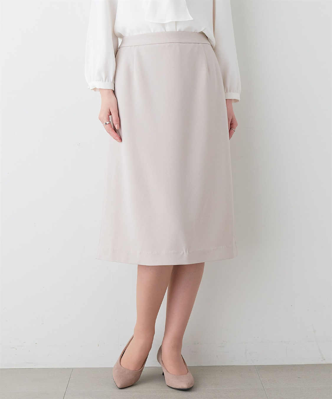 anyfee 【anyfee/プラスサイズ】セミタイトスカート《ウォッシャブル/洗濯OK》セレモニー/オケージョン/新生活/上下別売り_main