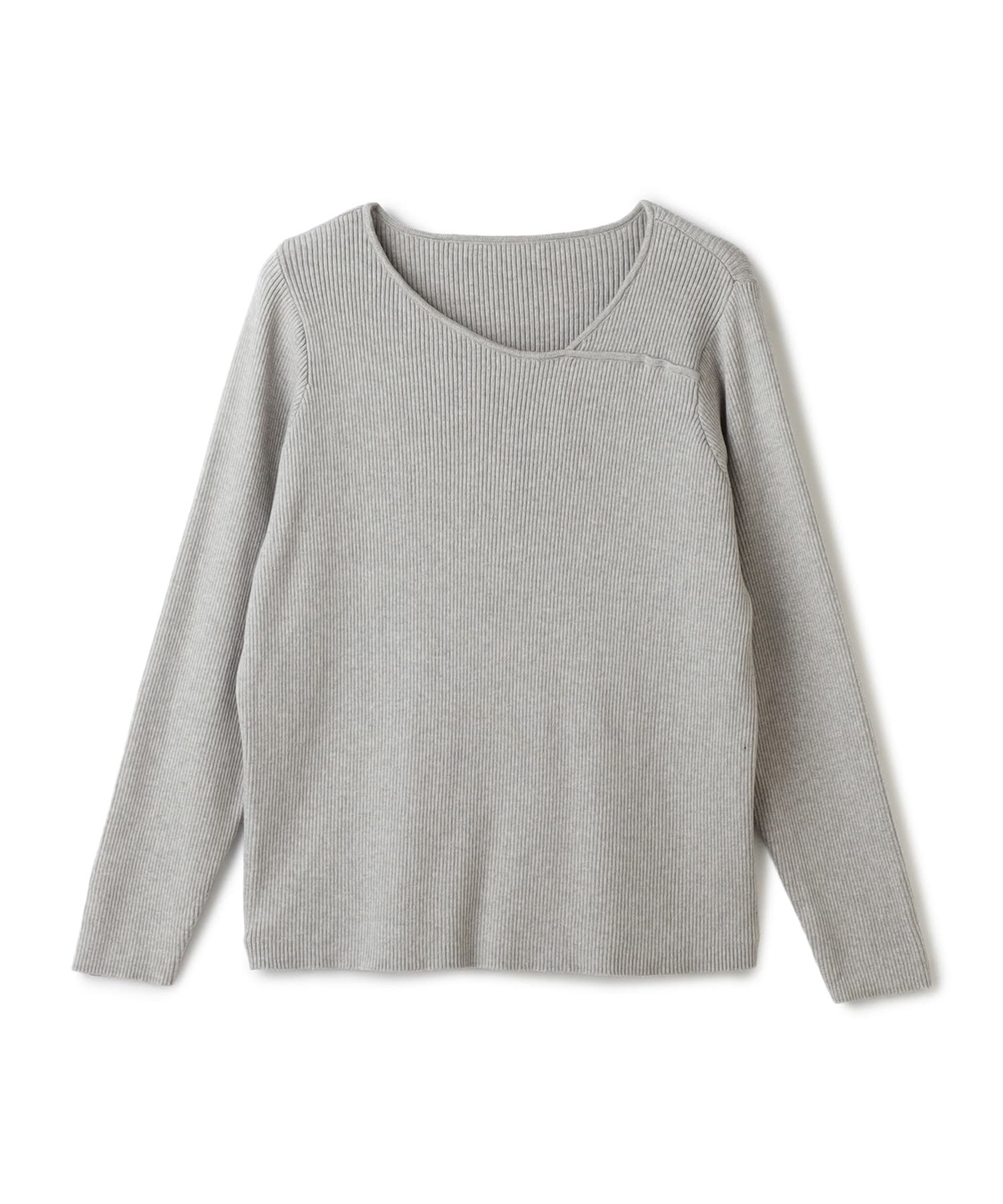 anyfee 【anyfee/大きいサイズ】アシメネックリブニット_variation_2