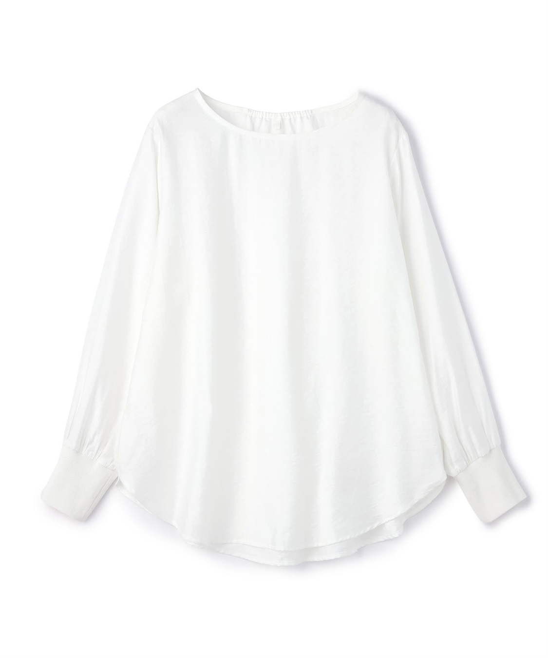 Life Style by cross marche 【anyfee/大きいサイズ】裾ラウンド袖リブルーズフィットTブラウス_variation_2