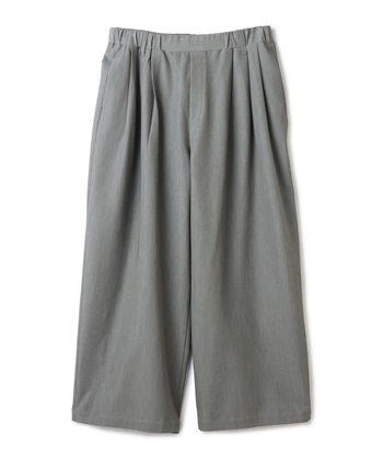 【anyfee/大きいサイズ】ウエストゴム多タックワイドパンツ《低身長サイズ有》◆新色追加◆(杢グレー-LL)