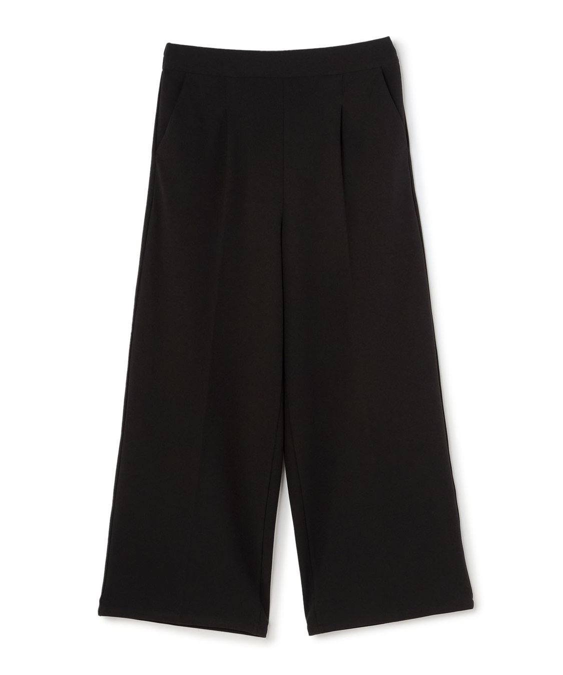 anyfee 【anyfee/プラスサイズ】ニットジョーゼットワイドパンツ_variation_1
